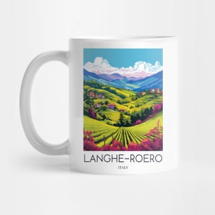 A Pop Art Travel Print of Langhe-Roero - Italy Mug